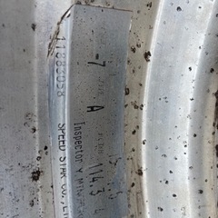 値下げ最終15インチ　7.5J    Ａタイプ　－7　当時物　114.3 2本セットの画像