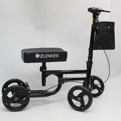 372)【珍しい♪】ELENKER ニー スクーター 歩行補助 ケガ 骨折 リハビリ キックスクーター 膝 ブレーキ付きの画像