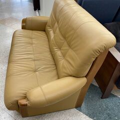 ?浜本工芸 2Pソファ ?定価￥68,090? 高級感ある革張り 座り心地GOOD!!?81