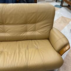 ?浜本工芸 2Pソファ ?定価￥68,090? 高級感ある革張り 座り心地GOOD!!?81