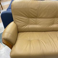 ?浜本工芸 2Pソファ ?定価￥68,090? 高級感ある革張り 座り心地GOOD!!?81