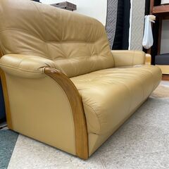 ?浜本工芸 2Pソファ ?定価￥68,090? 高級感ある革張り 座り心地GOOD!!?81