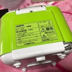 サンヨー グリーン 炊飯器 3合炊き 一人暮らしにの画像