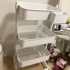 ニトリのスチールワゴン トロリ🤍❣️の画像