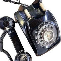 NO.894 昭和レトロ 黒電話の画像