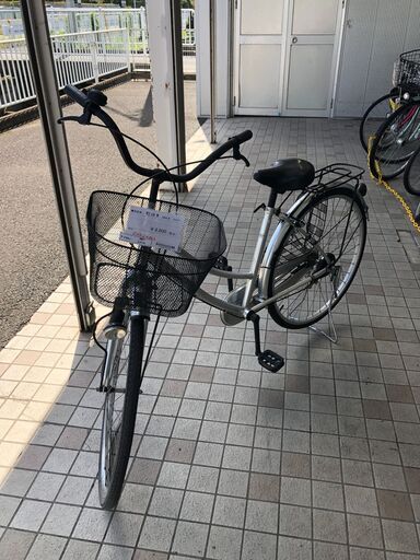 ★ジモティ割あり★  軽快車 26インチ② シルバー クリーニング済み SJ3192