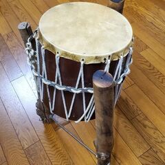 打楽器太鼓と祭り衣装の画像