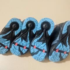 新品 ムーンスター Moonstar 16.0cm キッズ スニーカー靴 黒水色 2足セットの画像