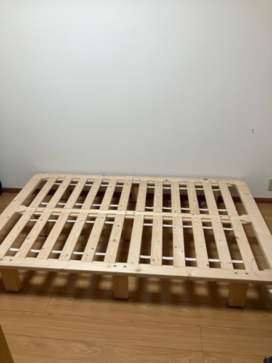 【ほぼ新品】セミダブルすのこベッド