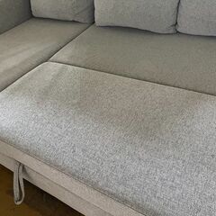 藻岩倉庫保管】ニトリ 布張りカウチソファベッド 大容量収納