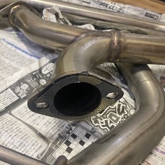 GRX130系 マークX BRASH4本出しチタンカラーマフラー 直管ストレート 純正対応直管リアピース 爆音暴走族仕様の画像