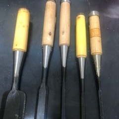 大工道具　ノミ　東俊次　5本セットの画像