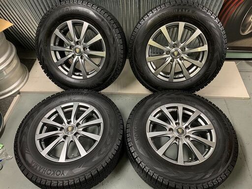 安心の国産スタッドレス　冬用★225/70R16　ヨコハマ　アイスガード　G075　デリカD5　アウトランダー　エスクード　エアー＆バランス調整済み