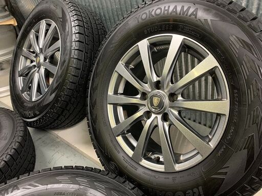 安心の国産スタッドレス　冬用★225/70R16　ヨコハマ　アイスガード　G075　デリカD5　アウトランダー　エスクード　エアー＆バランス調整済み