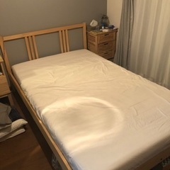 IKEA セミダブルすのこベッド　マットレス