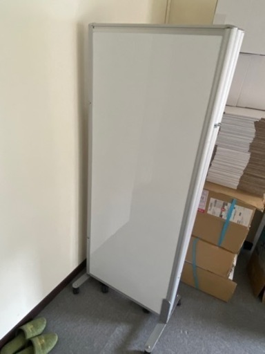 【関東は無料でお届け】3連パーテーション　表裏両側ホワイトボード&マグネット