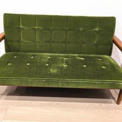 カリモク60 Kチェア 2シーター 
モケットグリーン 