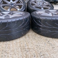 ENKEI PF07 18×7.5J PCD100/5 ＋48 タイヤ付き 4本の画像