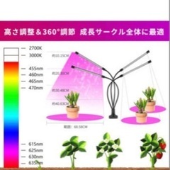 植物育成ライト　２０１９改良版　８０LED　４０Wの画像