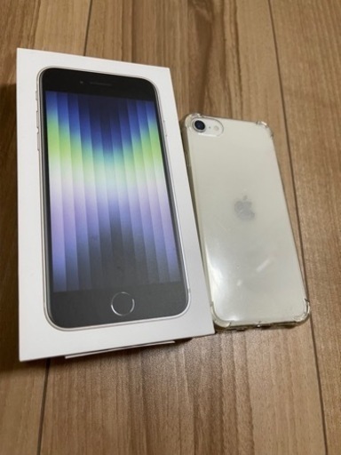 【ほぼ新品】iPhone SE 第3世代　SIMフリー　64GB ホワイト　箱あり