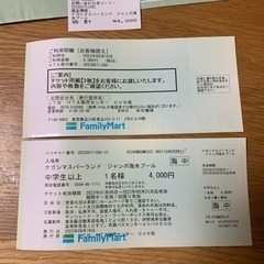 ナガシマスパーランド　プールのチケットです