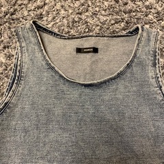 MURUA デニム柄タンクトップワンピースの画像