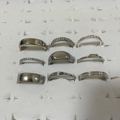 ウィメンズ　リング　まとめて9本　シルバー