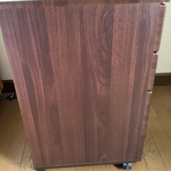 キャスター付木製3段チェスト キャビネット　サイドワゴンの画像