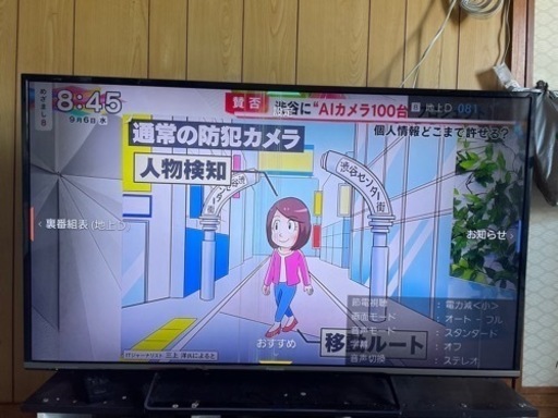 訳あり！49V型 PanasonicTV YouTube Netflix等対応