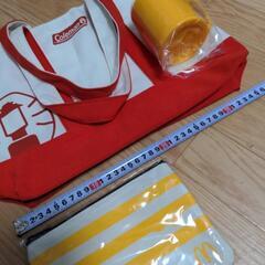 コールマン　トートバッグ　ポーチ　プラカップ　セット　新品の画像