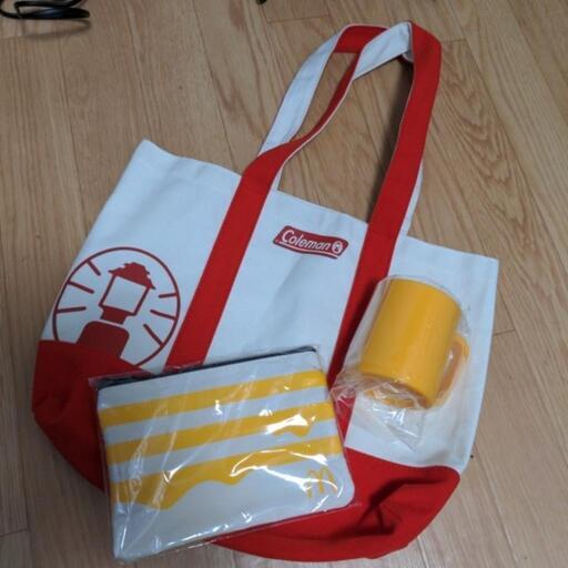 コールマン　トートバッグ　ポーチ　プラカップ　セット　新品
