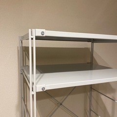 【無印良品・美品】スチールユニットシェルフ　大の画像