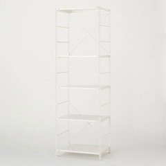【無印良品・美品】スチールユニットシェルフ　大の画像