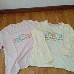 すみっコぐらしTシャツ　ロンT　140