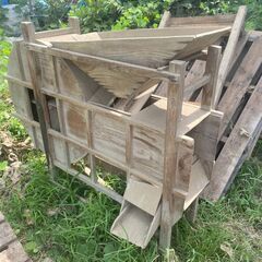 レトロ農機具3個セット唐箕（とうみ）水田中耕除草機クワ？古い