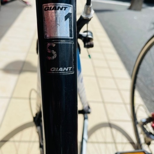 ★595　GIANT ジャイアント ロードバイク 自転車 黒ｘ青　 【リサイクルマート鹿児島宇宿店】