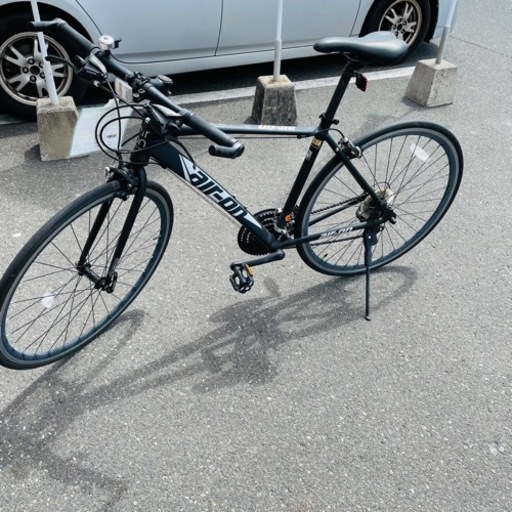 ★597　AIR ON　エアーオン　サカモトテクノ　クロスバイク　黒　 【リサイクルマート鹿児島宇宿店】