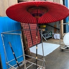 ①野点傘　ジャンク品　中古の画像