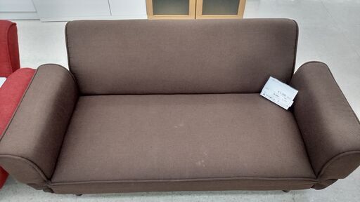 ★ジモティ割あり★  ソファー 茶 H25×D90×W142 クリーニング済み TJ1837