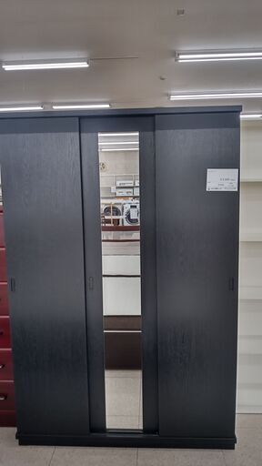 ★ジモティ割あり★ 全国家具工業連合会 ワードローブ 黒 H180×D59×W120 クリーニング済み TJ1838