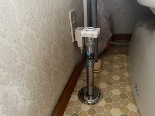 施工実績　水抜き栓のパッキン交換