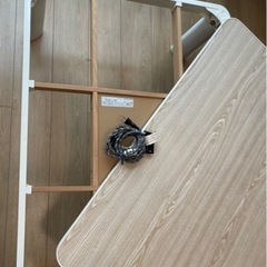 ビバホーム　こたつ　木目調/白　105cm×70cmの画像