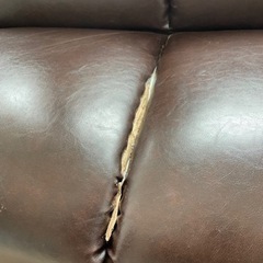 二人掛け革ソファ・無料の画像