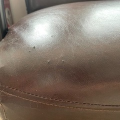 二人掛け革ソファ・無料の画像