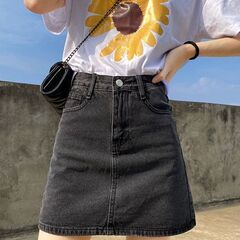 レディース ショート デニムスカート 新品