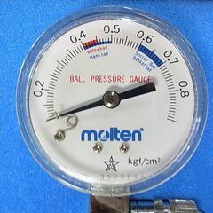 【⑩】molten　モルテン　ボール用　圧力計　空気圧　ボールプレッシャーゲージ　バレーボール　ハンドボール　サッカーボール　バスケットボールの画像