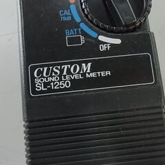 【⑩】アナログ騒音計　カスタム　SL-1250　サウンドレベルメーター　ポータブル騒音計の画像