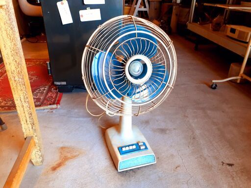 【商談中】レトロな扇風機 ナショナル ジャンク品 インテリアに♪　/UJ-0640 北