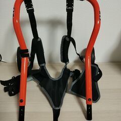 Wilmog（ウィルモグ）後足不自由犬用 サイズ：Mフレームカラー：オレンジ/ウェアカラー：ブラックの画像