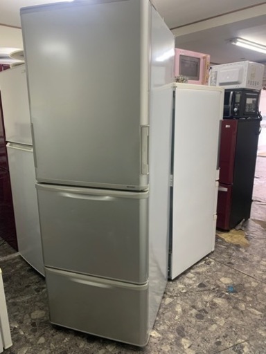 北九州市内配送無料　保証付き　シャープ  SJ-WA35Y-S [冷蔵庫 （350L・どっちもドア） 3ドア シルバー系]